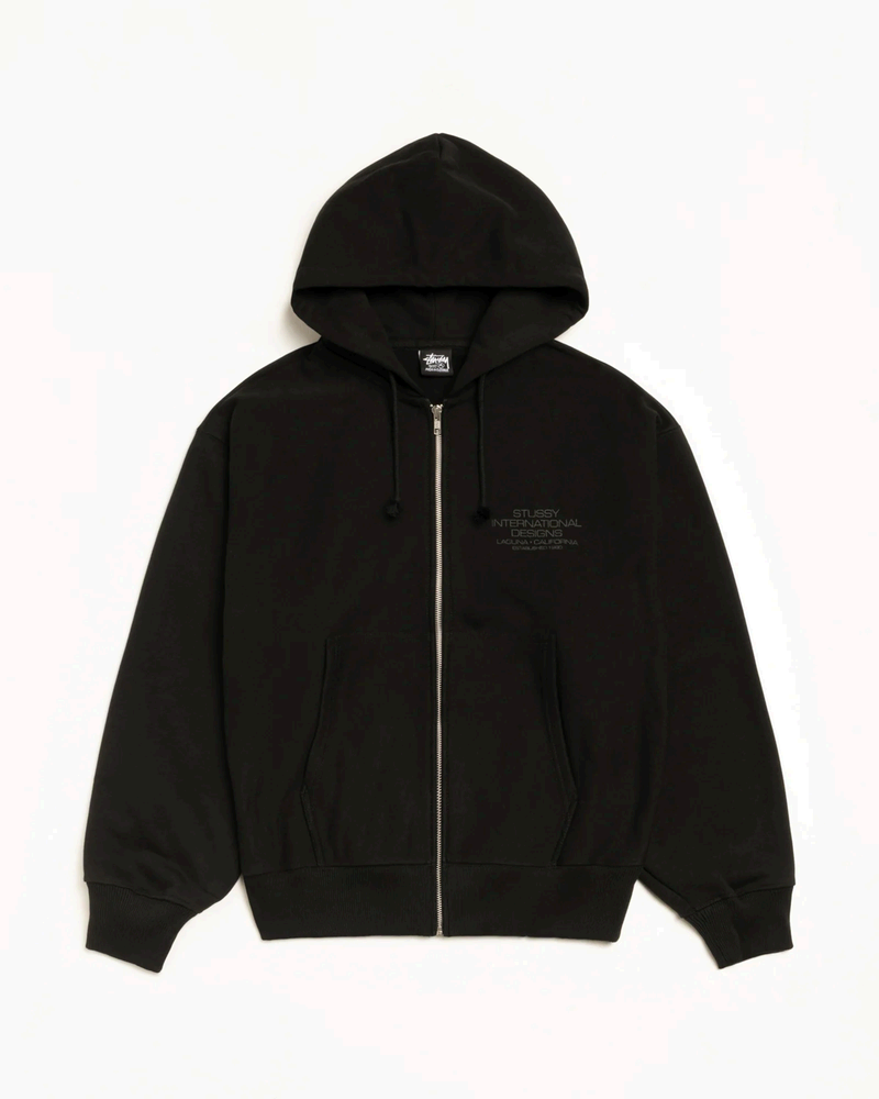 INTERNATIONAL DESIGNS ZIP HOODIE