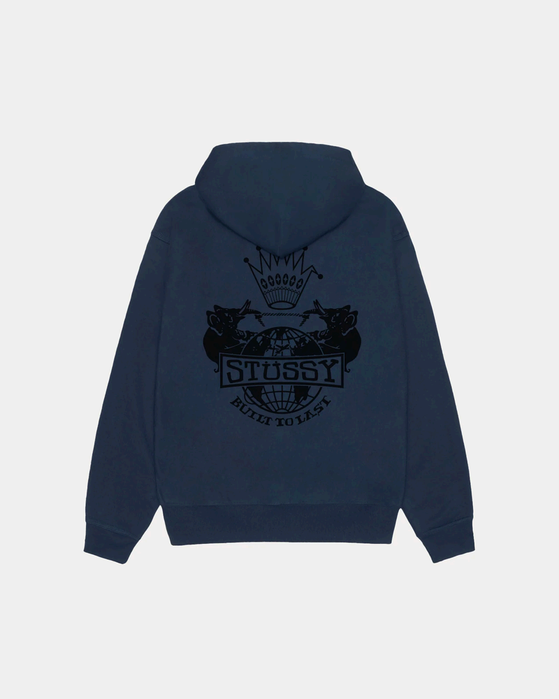 Alternative view of BUILT TO LAST ZIP HOODIE