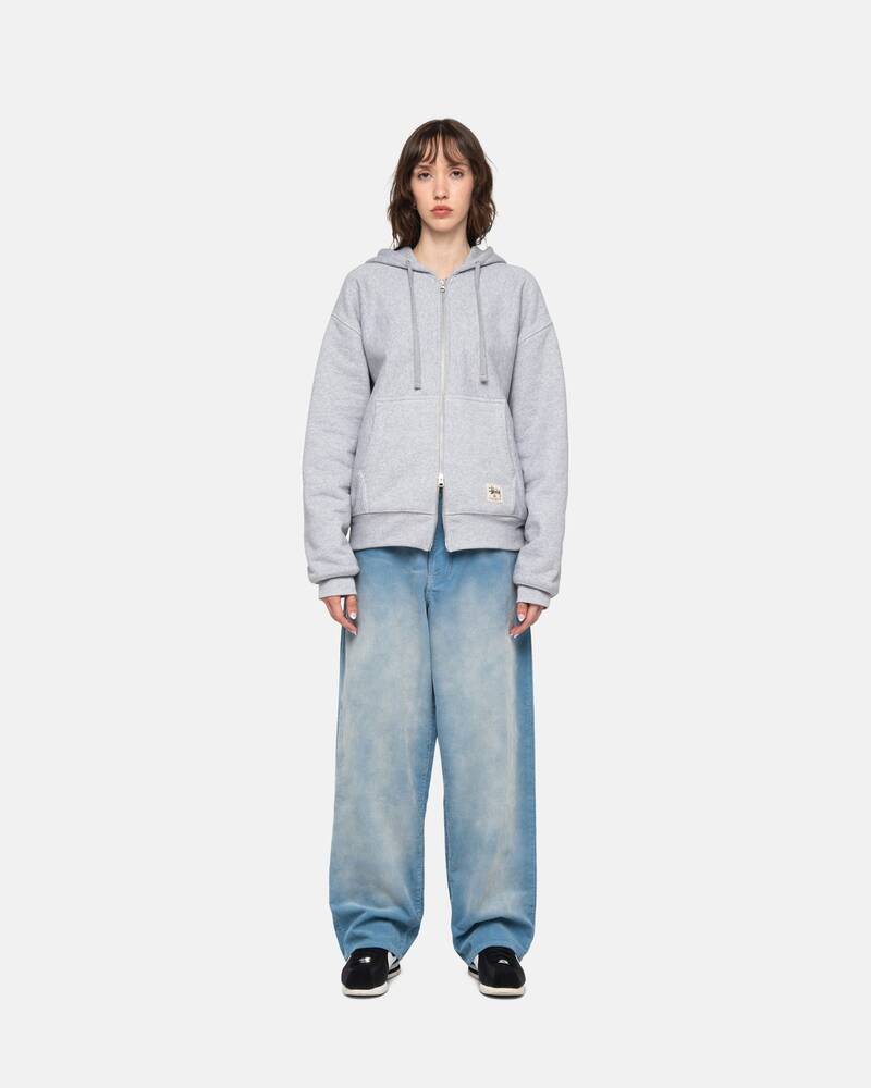 DOUBLE FACE LABEL ZIP HOODIE - Image 7