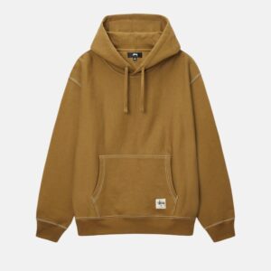 CONTRAST STITCH LABEL HOODIE