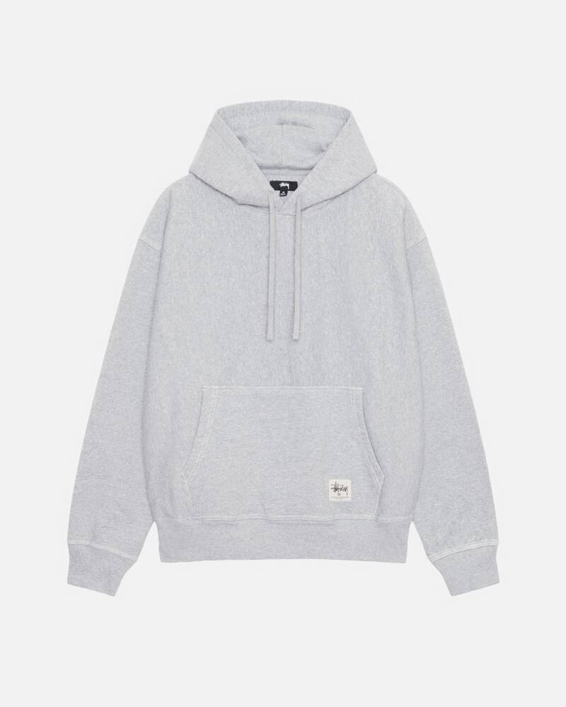 CONTRAST STITCH LABEL HOODIE