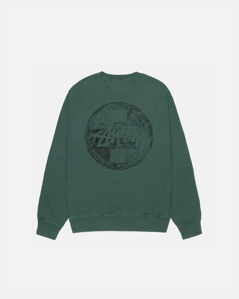 DOT STAMP CREW PIGMENT DYED