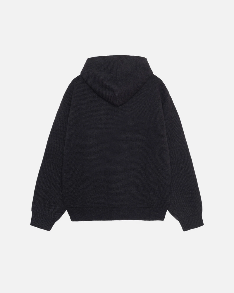FELT PATCH KNIT HOODIE - Image 8