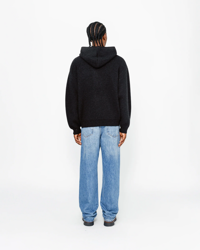 FELT PATCH KNIT HOODIE - Image 3