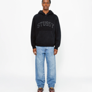 Alternative view of FELT PATCH KNIT HOODIE