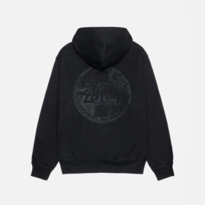 Alternative view of DOT STAMP HOODIE PIGMENT DYED