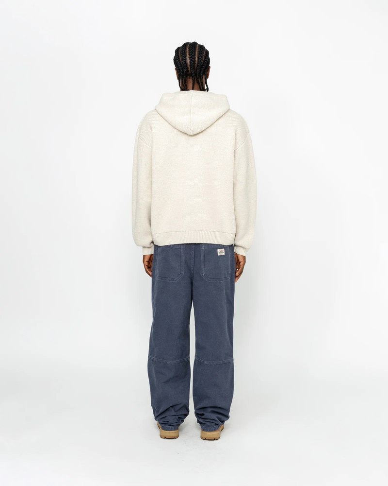 FELT PATCH KNIT HOODIE - Image 3