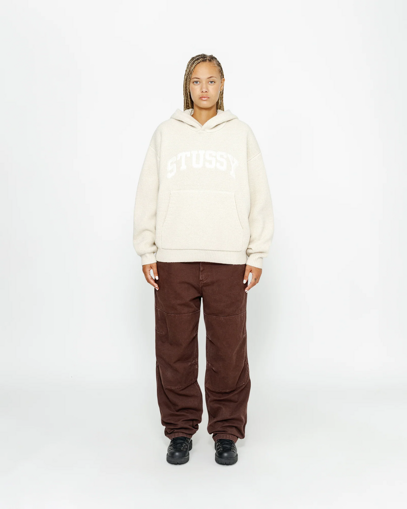 FELT PATCH KNIT HOODIE - Image 5