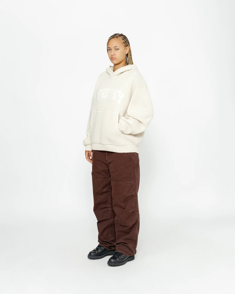FELT PATCH KNIT HOODIE - Image 6