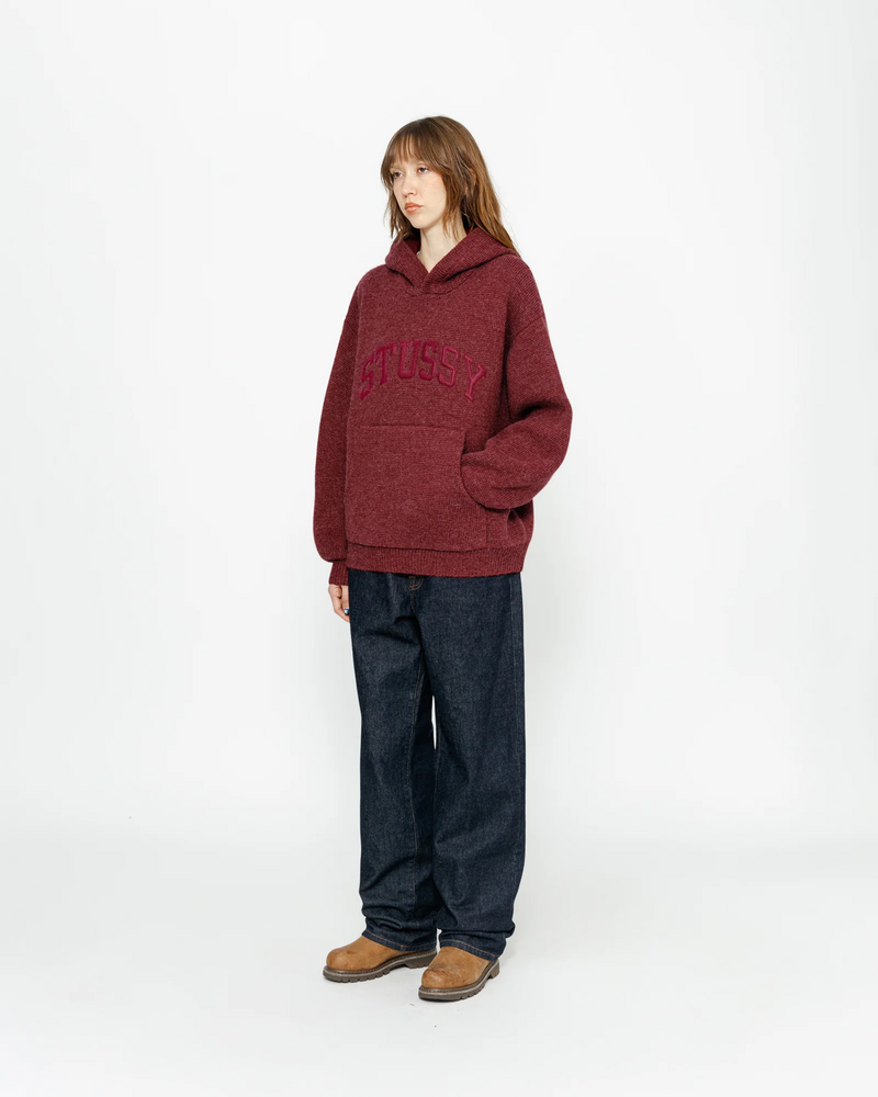 FELT PATCH KNIT HOODIE - Image 6