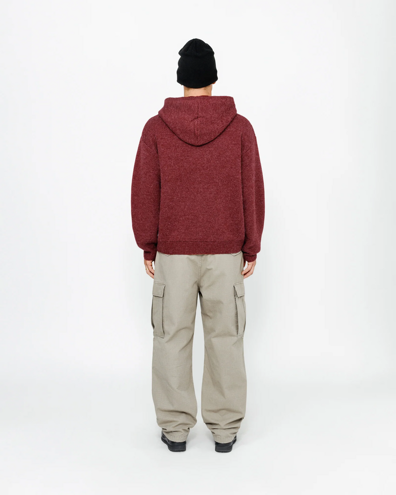 FELT PATCH KNIT HOODIE - Image 3