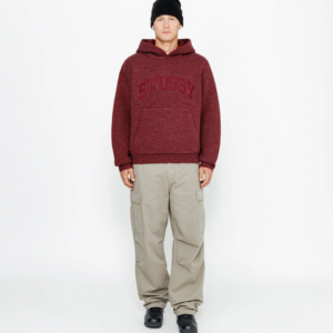 Alternative view of FELT PATCH KNIT HOODIE