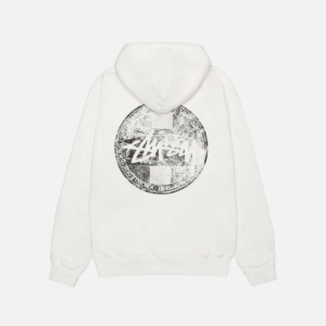 DOT STAMP HOODIE PIGMENT DYED