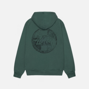 Alternative view of DOT STAMP HOODIE PIGMENT DYED