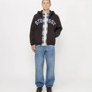 Alternative view of FADED GRAPHIC ZIP HOODIE