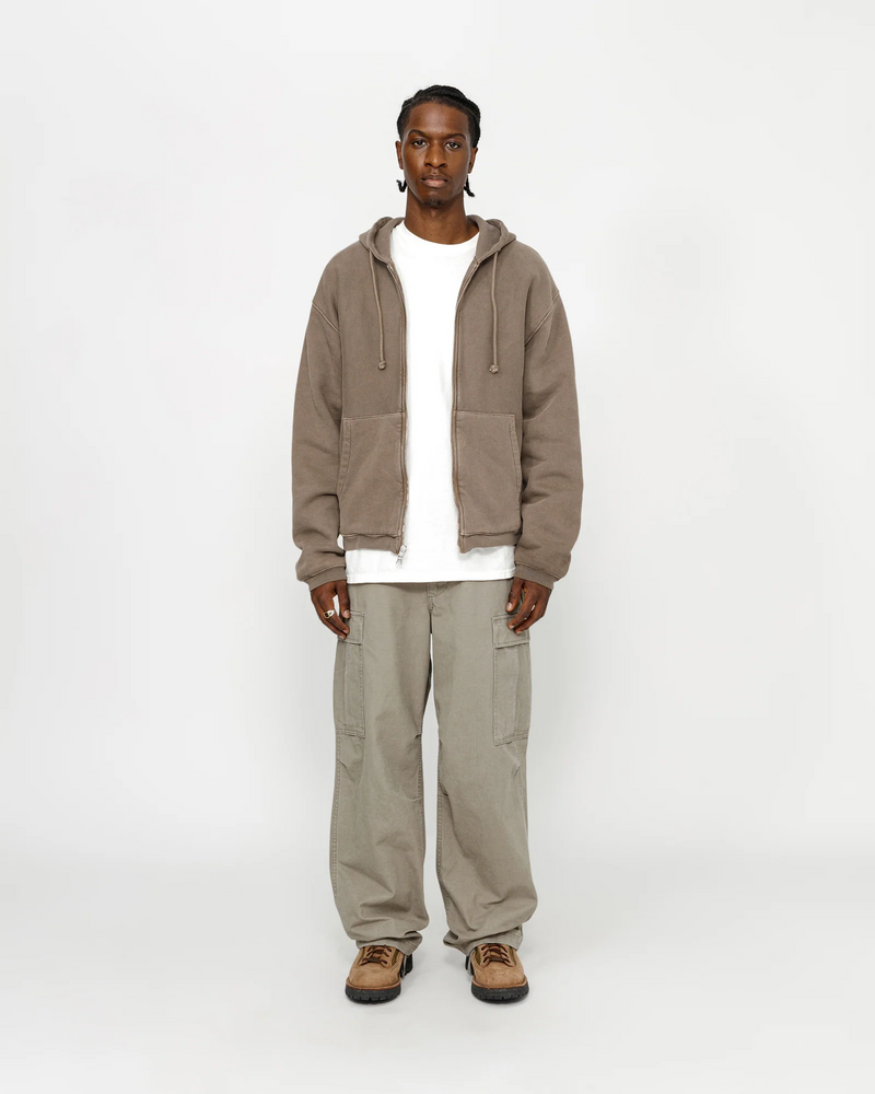 WAFFLE LINED ZIP HOODIE - Image 2