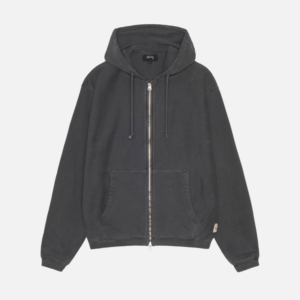 WAFFLE LINED ZIP HOODIE