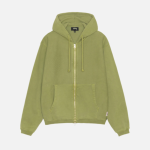 WAFFLE LINED ZIP HOODIE