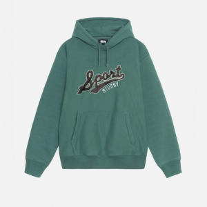 SATIN PATCH HOODIE