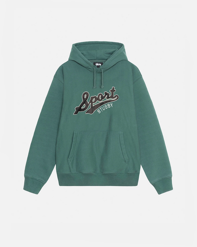 SATIN PATCH HOODIE