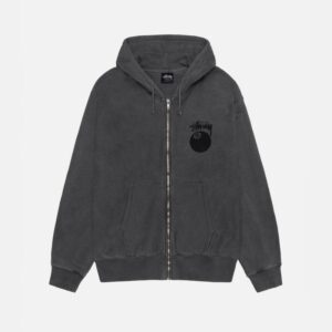 8 BALL ZIP HOODIE PIGMENT DYED