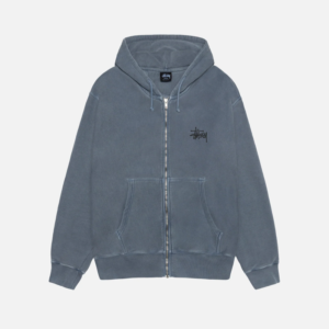 BASIC STÜSSY ZIP HOODIE PIGMENT DYED