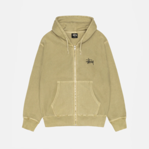 BASIC STÜSSY ZIP HOODIE PIGMENT DYED