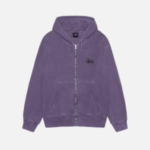 BASIC STÜSSY ZIP HOODIE PIGMENT DYED