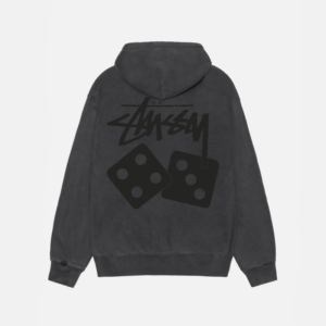 Alternative view of DICE ZIP HOODIE PIGMENT DYED