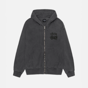 DICE ZIP HOODIE PIGMENT DYED
