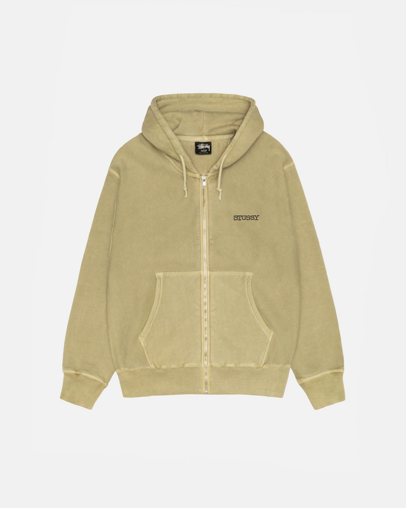 JUMBO ZIP HOODIE PIGMENT DYED