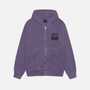 DICE ZIP HOODIE PIGMENT DYED