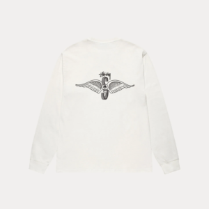 Alternative view of SKULL WINGS LS TEE PIGMENT DYED