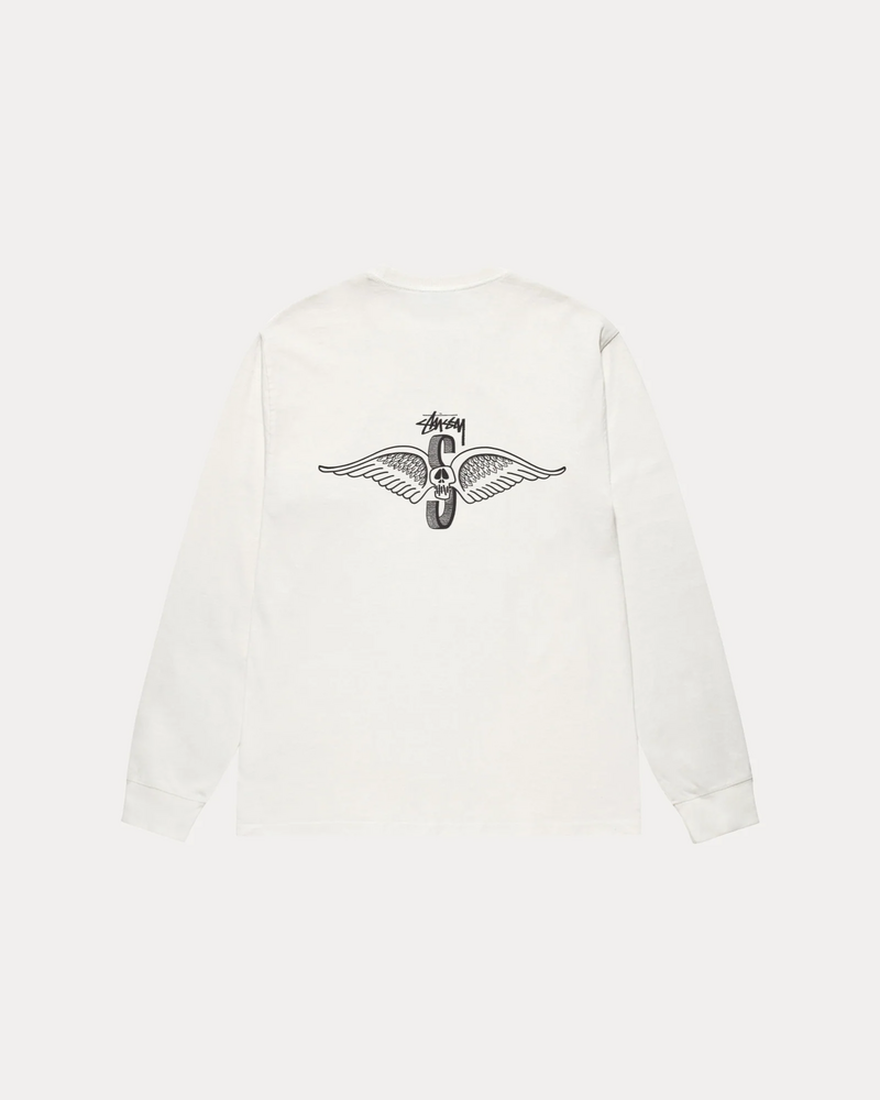 SKULL WINGS LS TEE PIGMENT DYED - Image 2