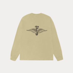 Alternative view of SKULL WINGS LS TEE PIGMENT DYED