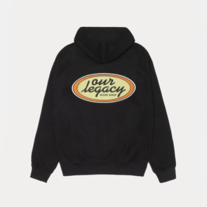 OUR LEGACY WORK SHOP OVAL ZIP HOODIE