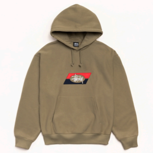 DOUBLE STRIPE EMBROIDERED HOODIE