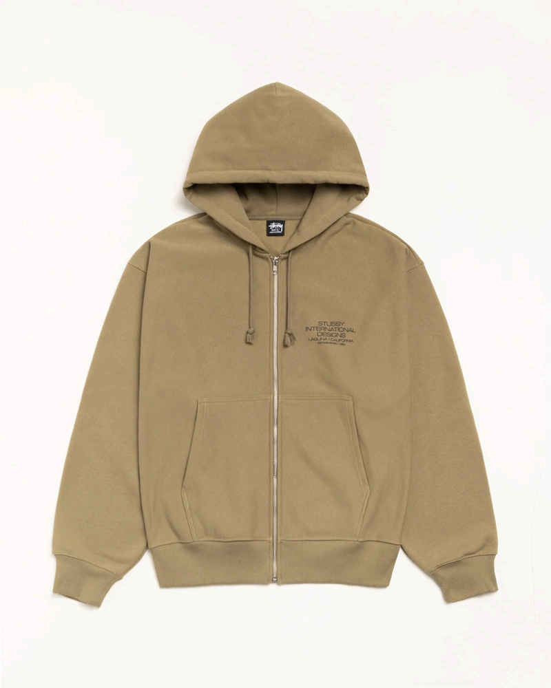 INTERNATIONAL DESIGNS ZIP HOODIE