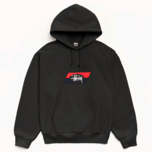 DOUBLE STRIPE EMBROIDERED HOODIE