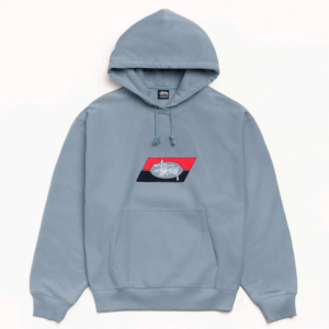 DOUBLE STRIPE EMBROIDERED HOODIE